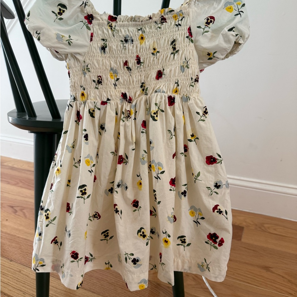 GAP DOEN  Kids Floral Dress - Cream with Red and Yellow Accents